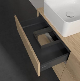 Тумба под раковину Villeroy & Boch Collaro 120х50 см с подсветкой ДСП северный дуб C042B0VJ