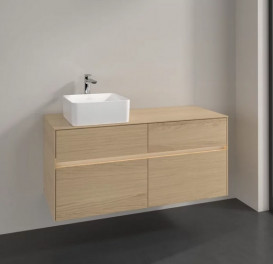 Тумба под раковину Villeroy & Boch Collaro 120х50 см с подсветкой ДСП северный дуб C042B0VJ