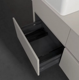 Тумба под раковину Villeroy & Boch Collaro 120х50 см с подсветкой ДСП мягкий серый C042B0VK