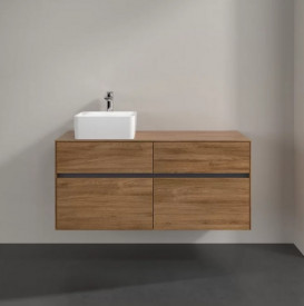 Тумба под раковину Villeroy & Boch Collaro 120х50 см с подсветкой ДСП дуб канзас C042B0RH