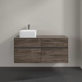 Тумба под раковину Villeroy & Boch Collaro 120х50 см с подсветкой ДСП каменный дуб C042B0RK