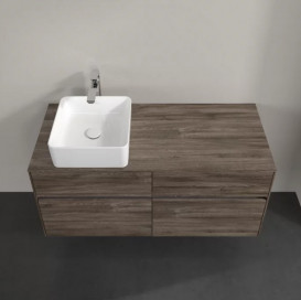 Тумба под раковину Villeroy & Boch Collaro 120х50 см с подсветкой ДСП каменный дуб C042B0RK