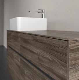 Тумба под раковину Villeroy & Boch Collaro 120х50 см с подсветкой ДСП каменный дуб C042B0RK