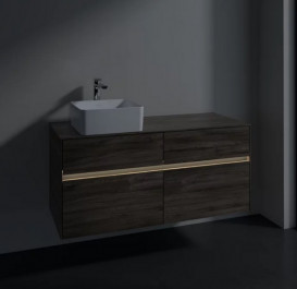 Тумба под раковину Villeroy & Boch Collaro 120х50 см с подсветкой ДСП каменный дуб C042B0RK