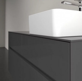 Тумба под раковину Villeroy & Boch Collaro 120х50 см с подсветкой МДФ глянцевый серый C043B0FP