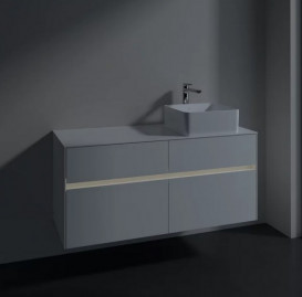 Тумба под раковину Villeroy & Boch Collaro 120х50 см с подсветкой ДСП матовый белый C043B0MS