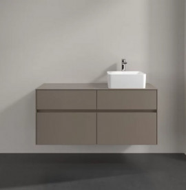 Тумба під раковину Villeroy & Boch Collaro 120х50 см із підсвічуванням ДСП трюфель сірий C043B0VG