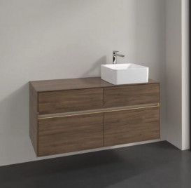 Тумба під раковину Villeroy & Boch Collaro 120х50 см із підсвічуванням ДСП дуб аризона C043B0VH