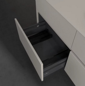 Тумба под раковину Villeroy & Boch Collaro 120х50 см с подсветкой ДСП мягкий серый C043B0VK