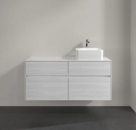 Тумба під раковину Villeroy & Boch Collaro 120х50 см із підсвічуванням ДСП біле дерево C043B0E8