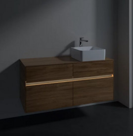 Тумба под раковину Villeroy & Boch Collaro 120х50 см с подсветкой ДСП дуб канзас C043B0RH