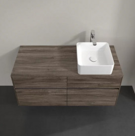 Тумба под раковину Villeroy & Boch Collaro 120х50 см с подсветкой ДСП каменный дуб C043B0RK