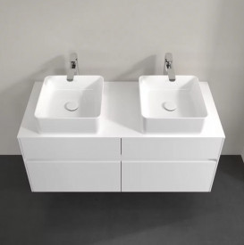 Тумба під раковину Villeroy & Boch Collaro 120х50 см із підсвічуванням МДФ глянсовий білий C044B0DH