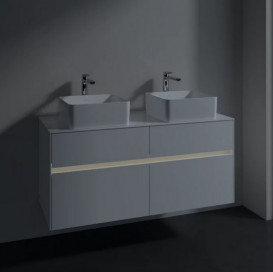 Тумба під раковину Villeroy & Boch Collaro 120х50 см із підсвічуванням МДФ глянсовий білий C044B0DH