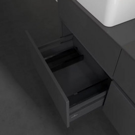 Тумба под раковину Villeroy & Boch Collaro 120х50 см с подсветкой МДФ глянцевый серый C044B0FP