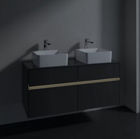 Тумба под раковину Villeroy & Boch Collaro 120х50 см с подсветкой МДФ глянцевый серый C044B0FP