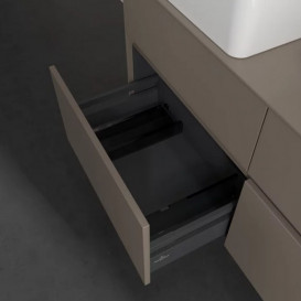 Тумба под раковину Villeroy & Boch Collaro 120х50 см с подсветкой ДСП трюфель серый C044B0VG