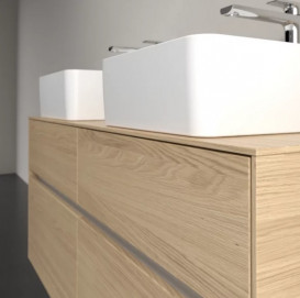 Тумба під раковину Villeroy & Boch Collaro 120х50 см із підсвічуванням ДСП північний дуб C044B0VJ