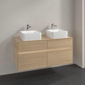 Тумба під раковину Villeroy & Boch Collaro 120х50 см із підсвічуванням ДСП північний дуб C044B0VJ