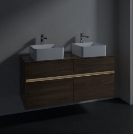 Тумба под раковину Villeroy & Boch Collaro 120х50 см с подсветкой ДСП дуб аризона C044B0VH