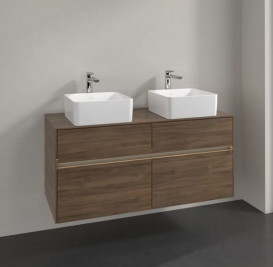 Тумба под раковину Villeroy & Boch Collaro 120х50 см с подсветкой ДСП дуб аризона C044B0VH