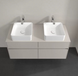 Тумба під раковину Villeroy & Boch Collaro 120х50 см із підсвічуванням ДСП м'який сірий C044B0VK