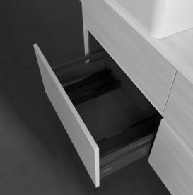 Тумба под раковину Villeroy & Boch Collaro 120х50 см с подсветкой ДСП белое дерево C044B0E8