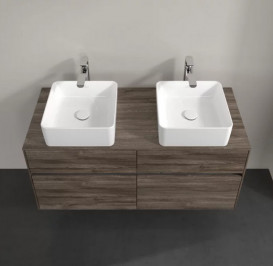 Тумба под раковину Villeroy & Boch Collaro 120х50 см с подсветкой ДСП каменный дуб C044B0RK