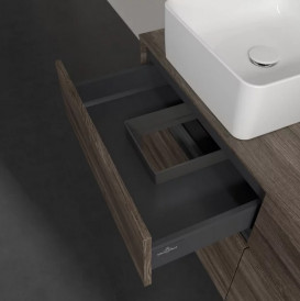 Тумба под раковину Villeroy & Boch Collaro 120х50 см с подсветкой ДСП каменный дуб C044B0RK