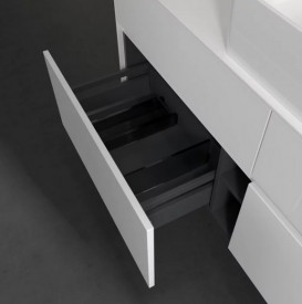 Тумба под раковину Villeroy & Boch Collaro 140х50 см с подсветкой МДФ глянцевый белый C045B0DH