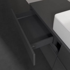 Тумба под раковину Villeroy & Boch Collaro 140х50 см с подсветкой МДФ глянцевый серый C045B0FP