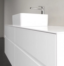 Тумба под раковину Villeroy & Boch Collaro 140х50 см с подсветкой ДСП матовый белый C045B0MS