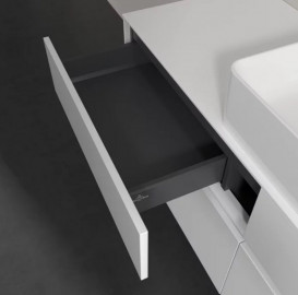 Тумба под раковину Villeroy & Boch Collaro 140х50 см с подсветкой ДСП матовый белый C045B0MS