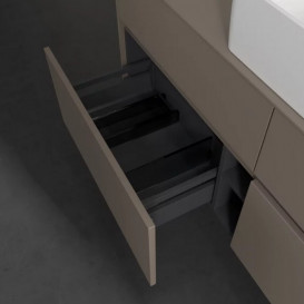 Тумба під раковину Villeroy & Boch Collaro 140х50 см із підсвічуванням ДСП трюфель сірий C045B0VG