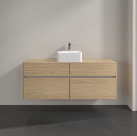 Тумба под раковину Villeroy & Boch Collaro 140х50 см с подсветкой ДСП северный дуб C045B0VJ