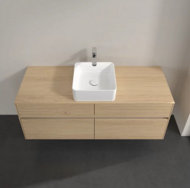 Тумба под раковину Villeroy & Boch Collaro 140х50 см с подсветкой ДСП северный дуб C045B0VJ