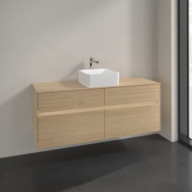 Тумба под раковину Villeroy & Boch Collaro 140х50 см с подсветкой ДСП северный дуб C045B0VJ