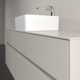 Тумба под раковину Villeroy & Boch Collaro 140х50 см с подсветкой ДСП мягкий серый C045B0VK