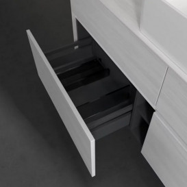 Тумба под раковину Villeroy & Boch Collaro 140х50 см с подсветкой ДСП белое дерево C045B0E8