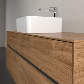 Тумба под раковину Villeroy & Boch Collaro 140х50 см с подсветкой ДСП дуб канзас C045B0RH