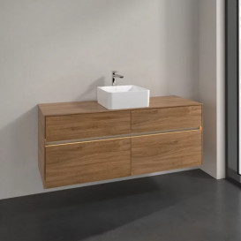Тумба под раковину Villeroy & Boch Collaro 140х50 см с подсветкой ДСП дуб канзас C045B0RH