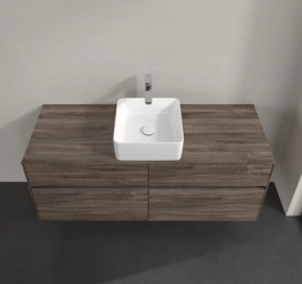 Тумба під раковину Villeroy & Boch Collaro 140х50 см із підсвічуванням ДСП кам'яний дуб C045B0RK