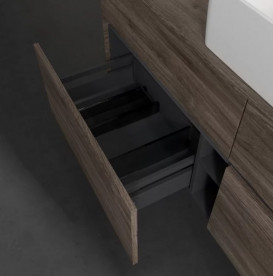 Тумба під раковину Villeroy & Boch Collaro 140х50 см із підсвічуванням ДСП кам'яний дуб C045B0RK