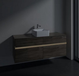 Тумба під раковину Villeroy & Boch Collaro 140х50 см із підсвічуванням ДСП кам'яний дуб C045B0RK