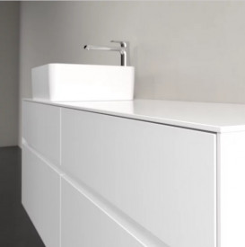 Тумба під раковину Villeroy & Boch Collaro 140х50 см із підсвічуванням МДФ глянсовий білий C046B0DH