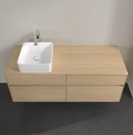 Тумба под раковину Villeroy & Boch Collaro 140х50 см с подсветкой ДСП северный дуб C046B0VJ