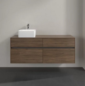 Тумба под раковину Villeroy & Boch Collaro 140х50 см с подсветкой ДСП дуб аризона C046B0VH