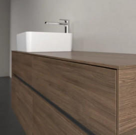 Тумба под раковину Villeroy & Boch Collaro 140х50 см с подсветкой ДСП дуб аризона C046B0VH