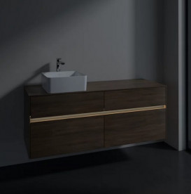 Тумба под раковину Villeroy & Boch Collaro 140х50 см с подсветкой ДСП дуб аризона C046B0VH