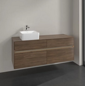 Тумба под раковину Villeroy & Boch Collaro 140х50 см с подсветкой ДСП дуб аризона C046B0VH